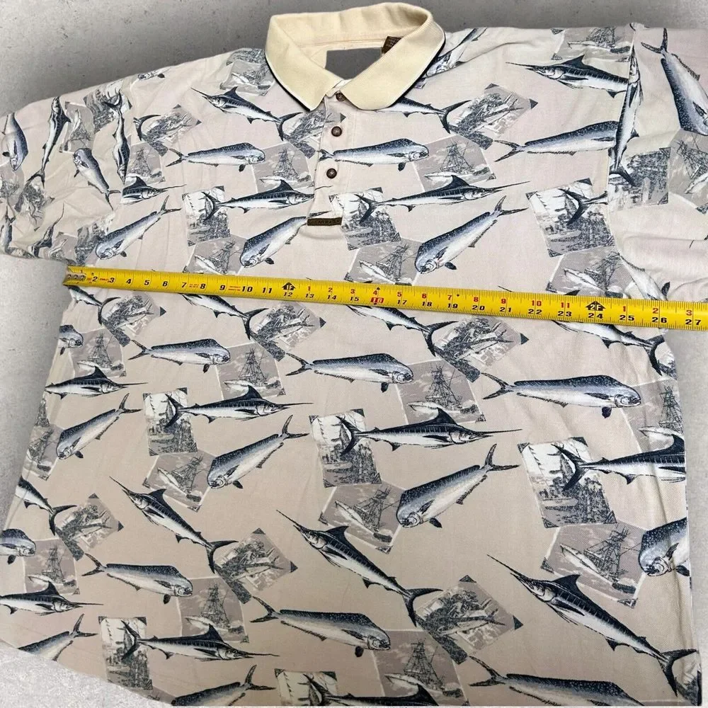 Clearwater Outfitters Shirt Mens Size 2XL XXL Swordfish Fishing‎ All Over Print